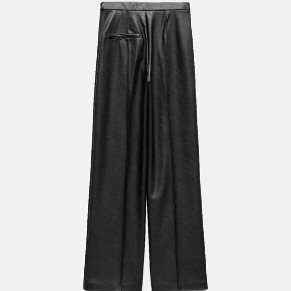 BRAND NEW ZARA FAUX LEATHER PANTS - Picture 5 of 6